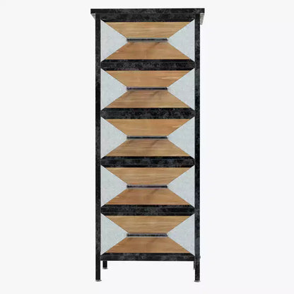 Crafted 5-Drawer Chest  Exquisite Detailing for Home Organization