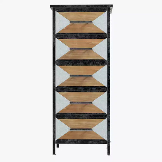 Crafted 5-Drawer Chest  Exquisite Detailing for Home Organization