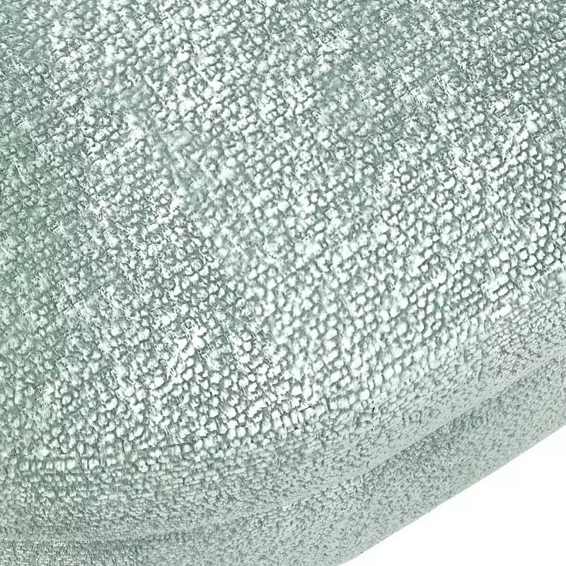 Panca contenitore ovale imbottita con coperchio trapuntato, tessuto in velluto, gambe in legno per camera da letto