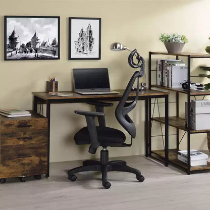 Scrivania a L, 74,3 cm, Legno Composito Grigio, con Cassetto Archivio, Scrivania ad Angolo per Ufficio Domestico