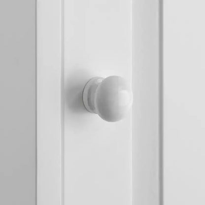 Dispensa da cucina Brighton, MDF bianco, 2 ante, 1 cassetto, ripiani regolabili
